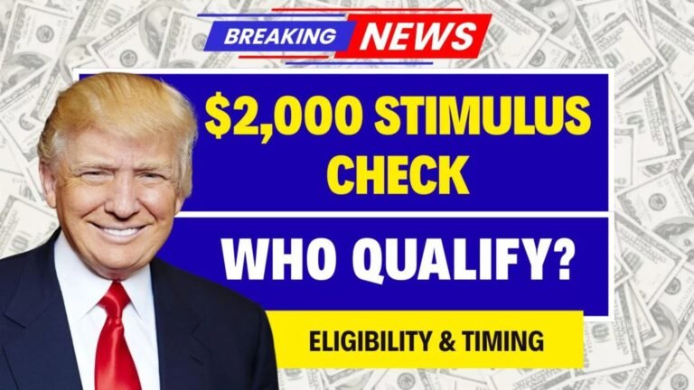 $2,000 Fourth Stimulus Check in July and August 2025